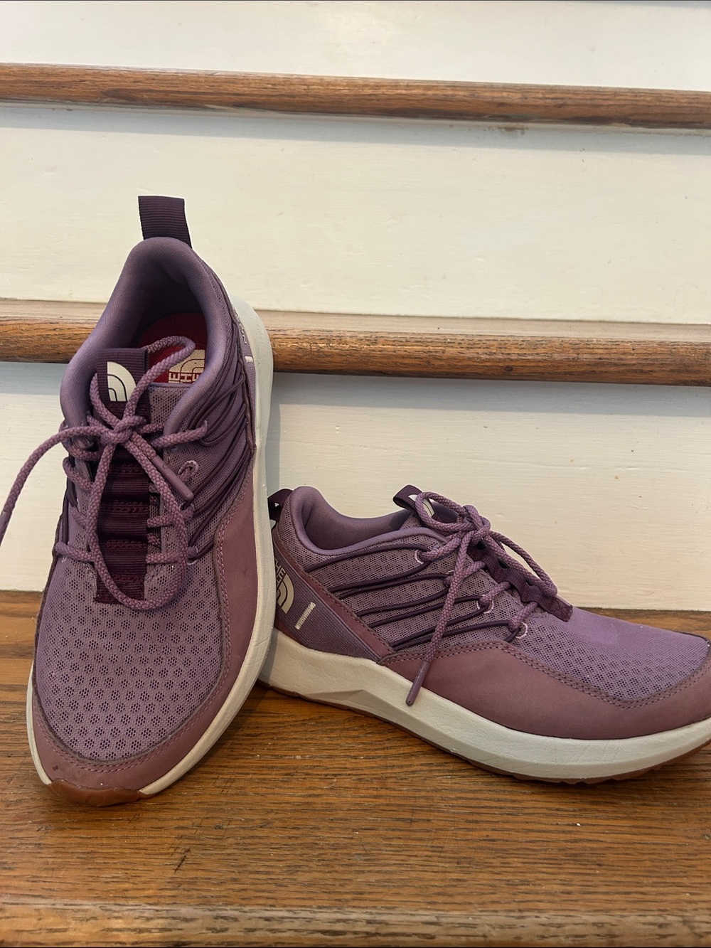 The North Face Women's Purple Lace-Up Athletic Sneakers
